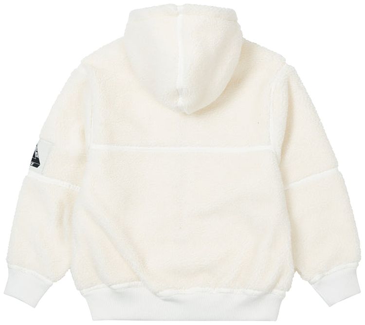 Palace Sherpa Hooded Jacket Off White