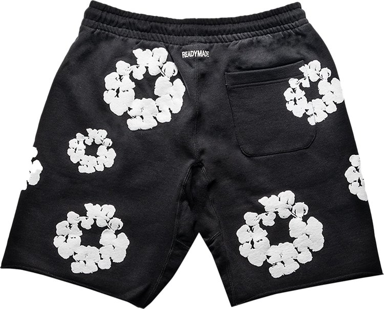 READYMADE x Denim Tears Wreath Sweatshorts Black