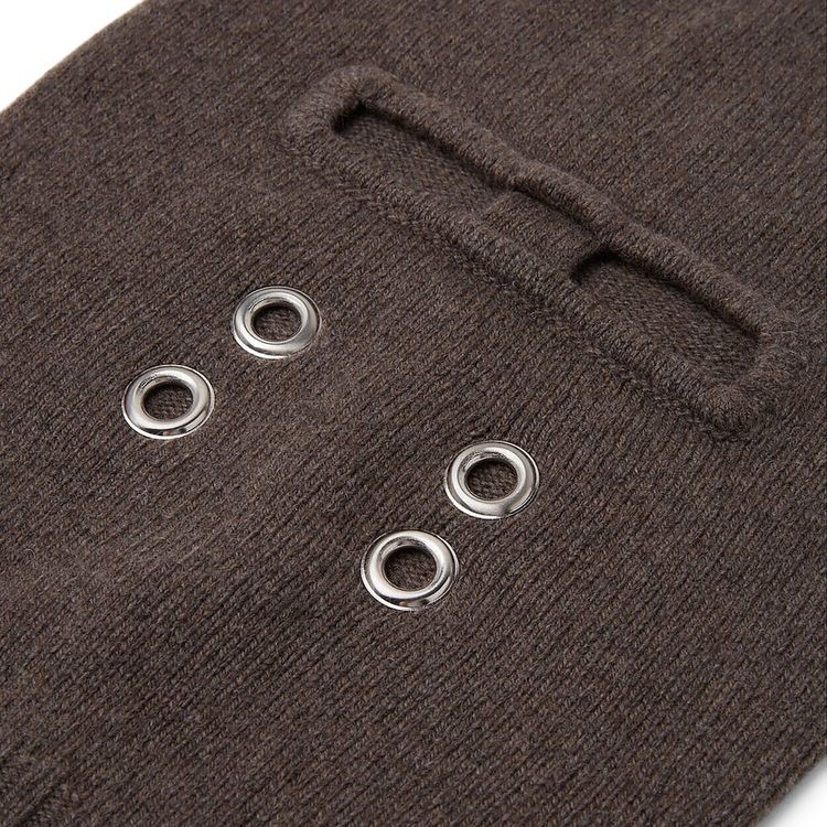 Rick Owens Strobe Runway Gimp Balaclava In Black