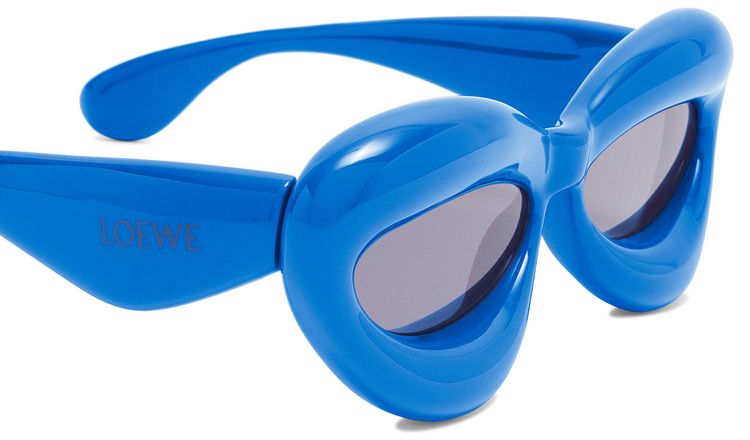 Loewe Inflated Cat Eye Sunglasses In Ink Blue