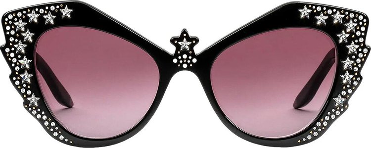 Gucci Star Stud Crystal Acetate Cat-Eye Sunglasses