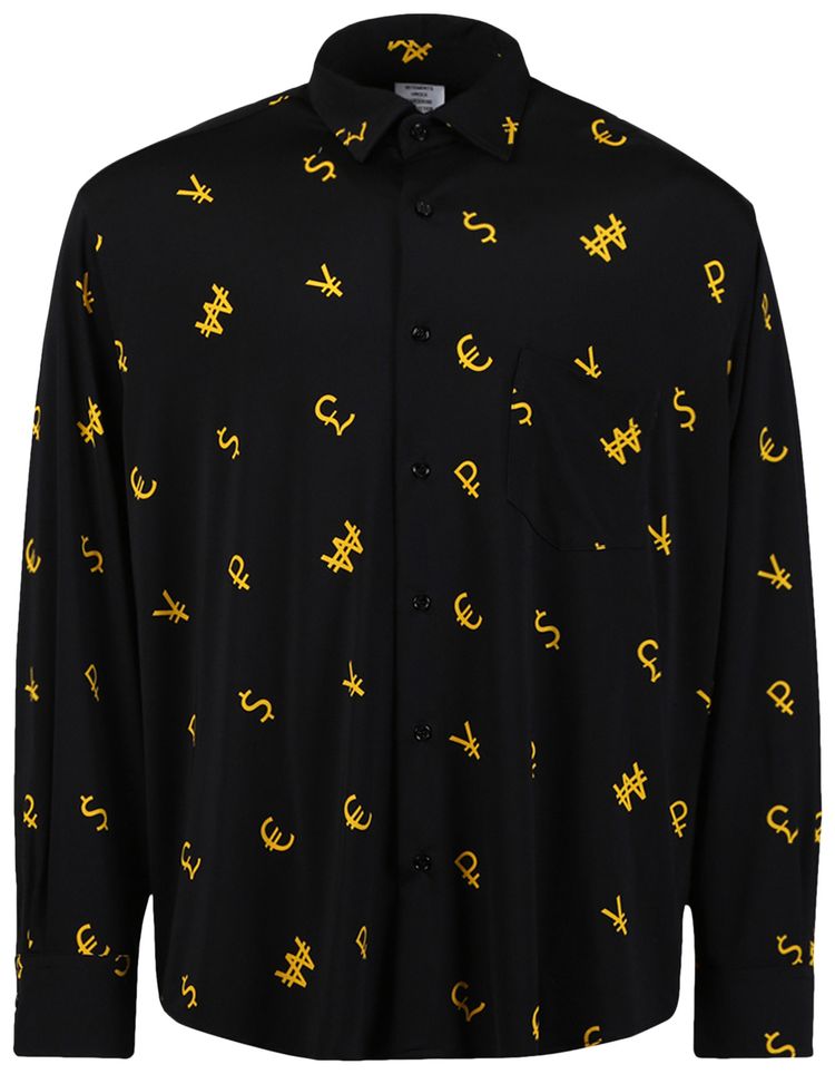 Vetements Fluid Jersey Shirt Currency