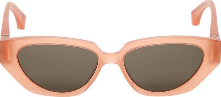 Mykita Cat Eye Sunglasses 'Raw Misty Peach'
