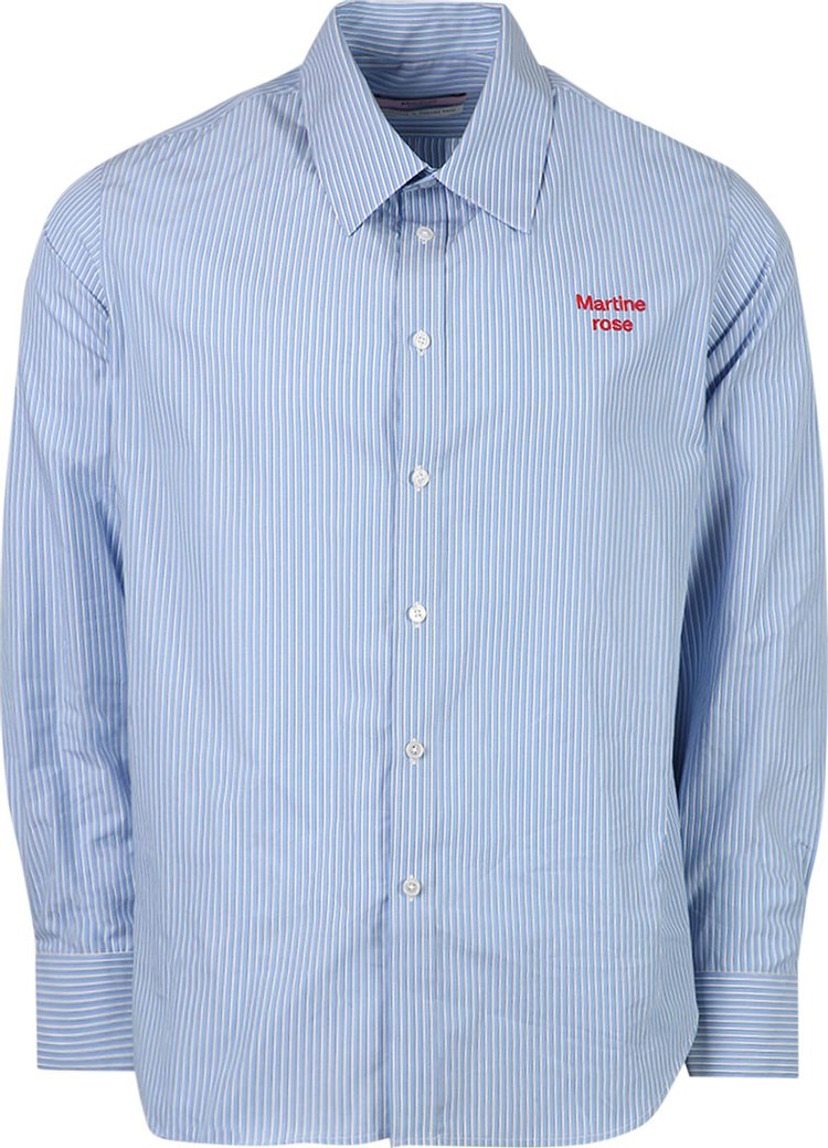 Martine Rose Classic Shirt 'Blue/White Stripe'