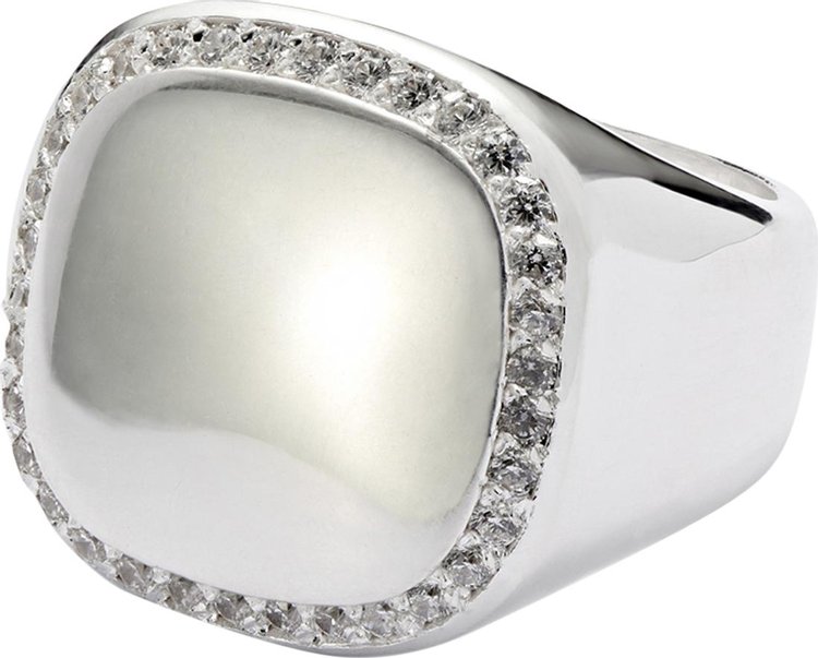 Hatton Labs Halo Signet Ring 'Sterling Silver'