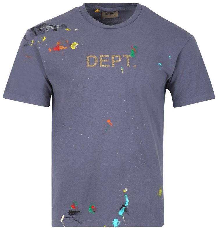 Gallery Dept Dept Logo Handpainted Tee Navy