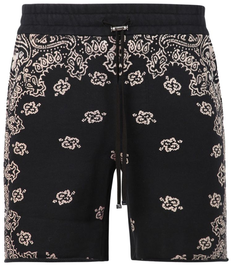 Amiri Bandana Bleach Shorts Multicolor