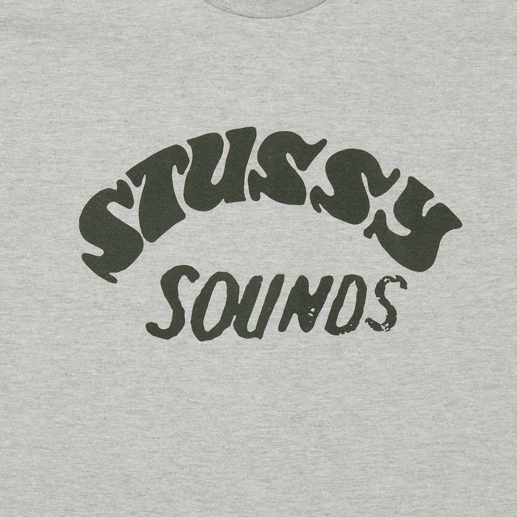 Stussy Sounds Tee Grey Heather