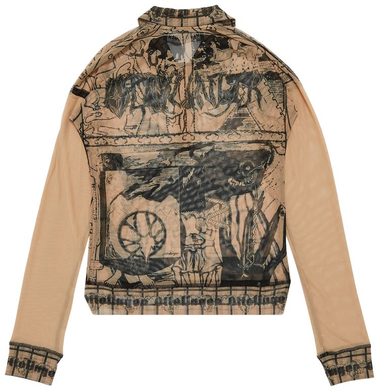 Ottolinger Mesh Polo Otto Print