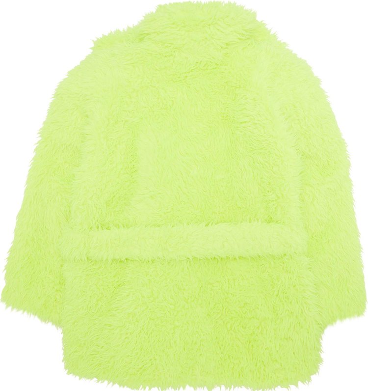 Balenciaga Teddy Sleeve Jacket Fluo Yellow