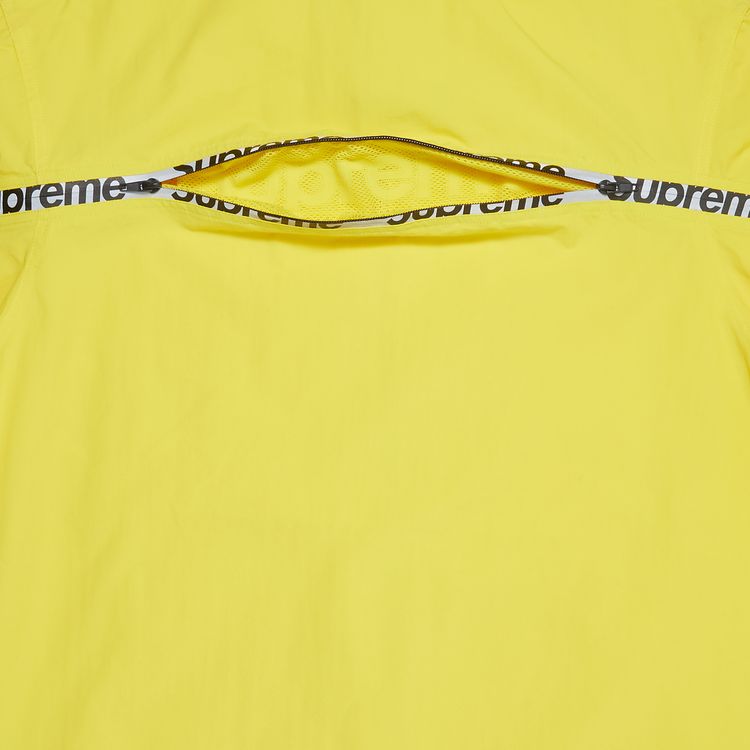 Supreme Reflective Zip Hooded Jacket Yellow