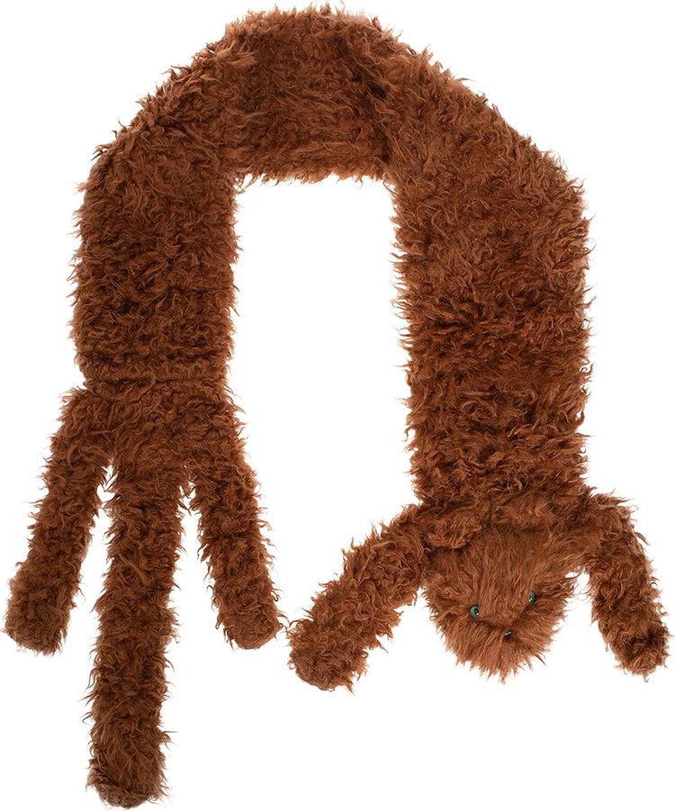 Marni Faux Fur Fox Scarf 'Brown'