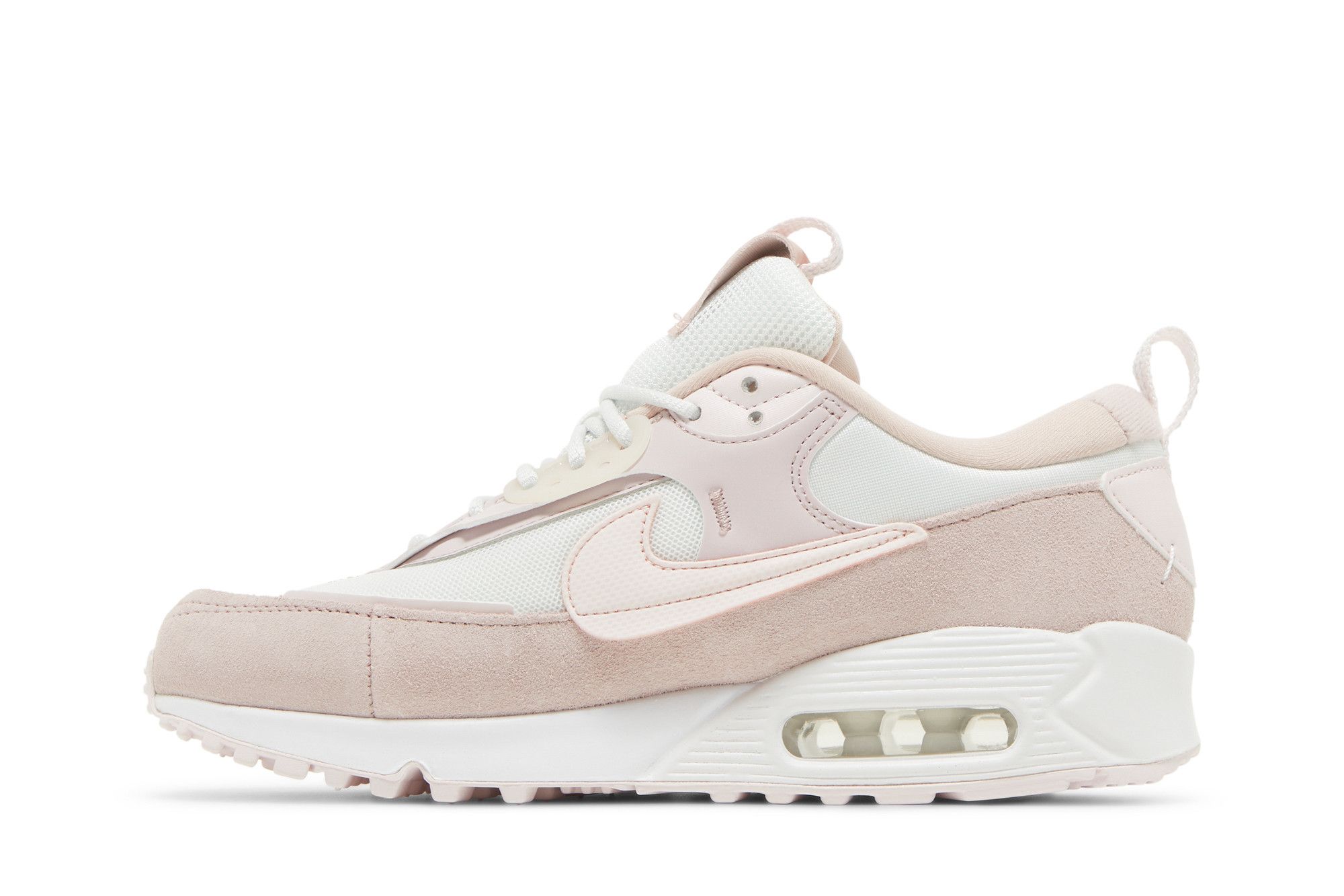 Nike Air Max 90 Futura Women's Shoes (DM9922-106, Pale Ivory/Platinum  Violet/Sea Glass/Phantom)