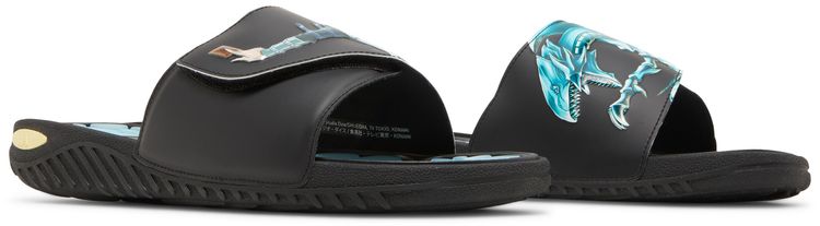 Yu Gi Oh x adidas Reptossage Slide Blue Eyes White Dragon