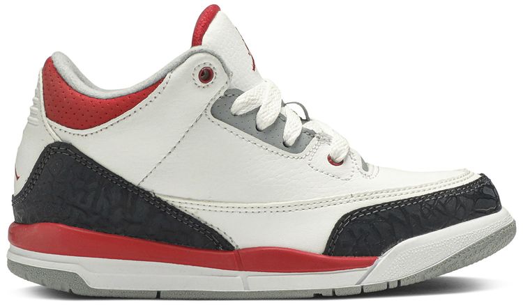 Air Jordan 3 Retro PS White Fire Red 2013