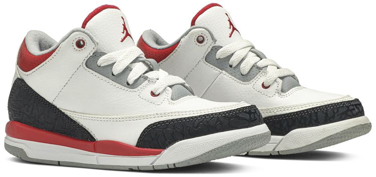 Air Jordan 3 Retro PS White Fire Red 2013
