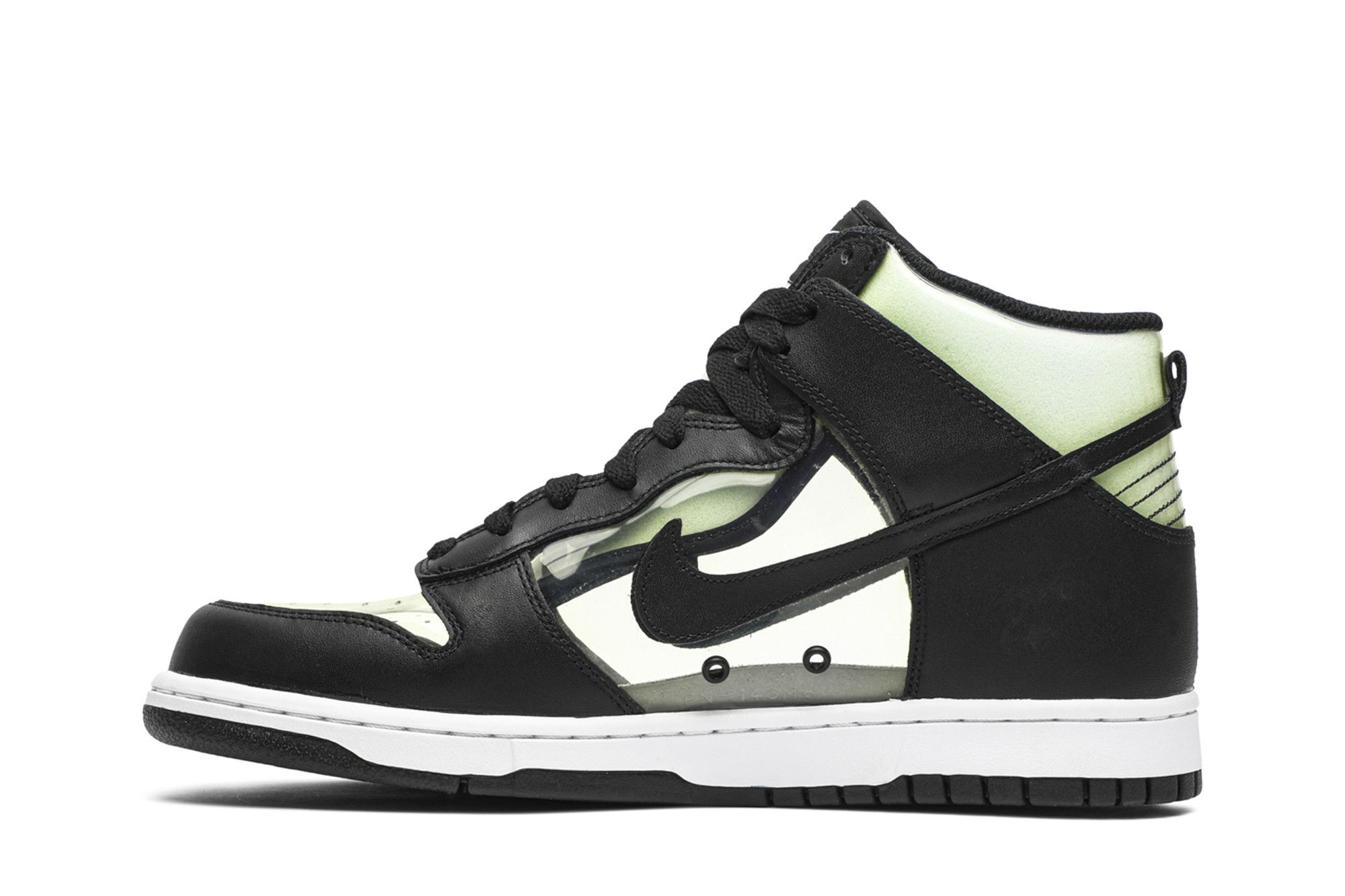 Size 10.0 Comme des Garcons x Dunk High Retro Clear