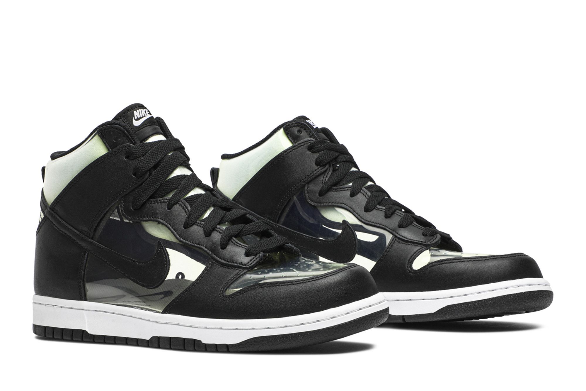 Size 10.0 Comme des Garcons x Dunk High Retro Clear