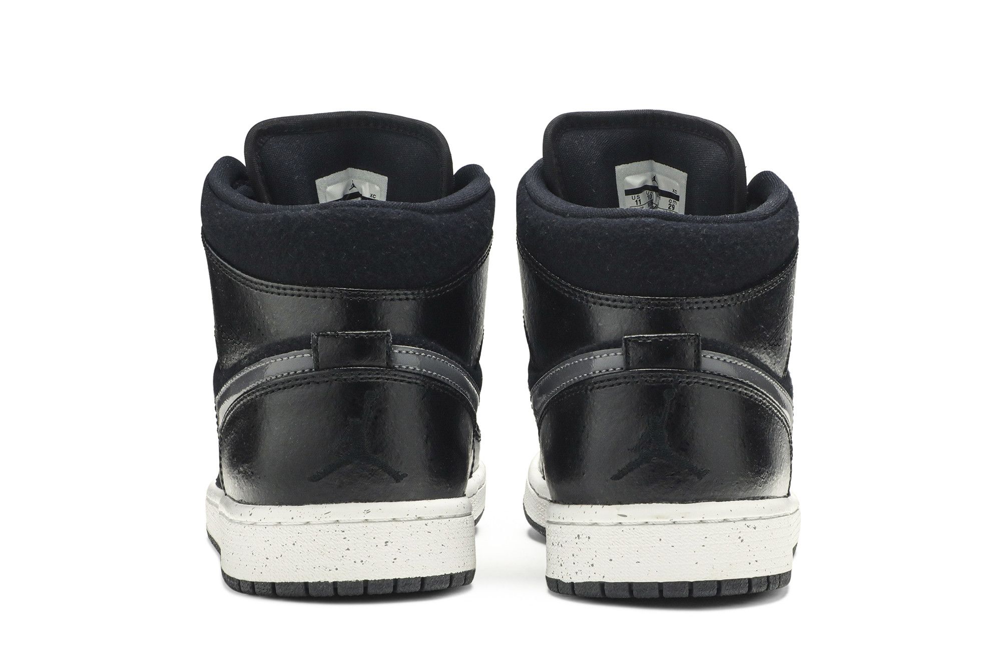 スニーカー NIKE Air Jordan 1 Retro Mid SE 'Winterized' Black Dark Grey Air Jordan 1 Retro Mid SE 'Winterized' 852542-001