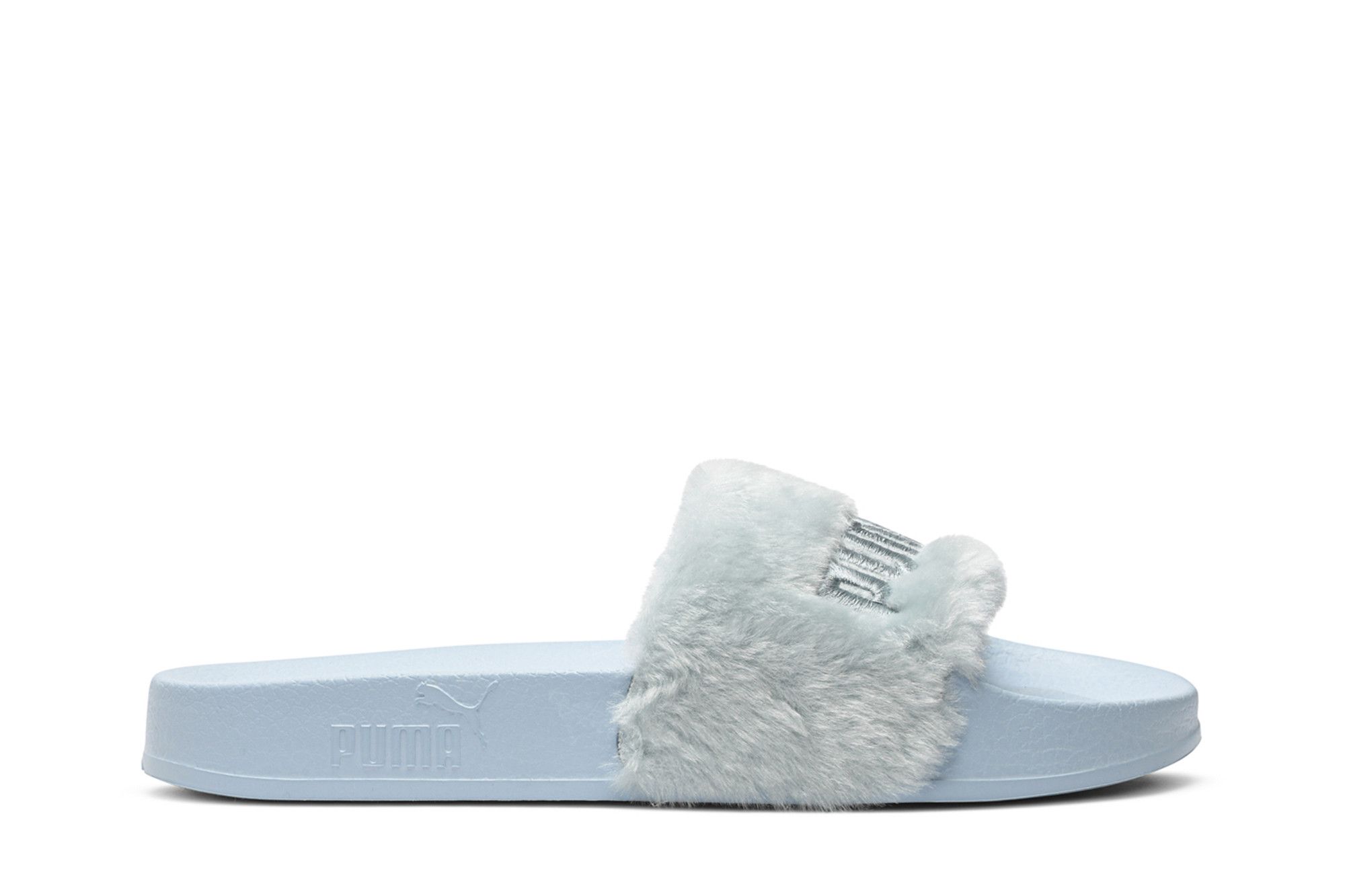 Blue fenty puma slides discount