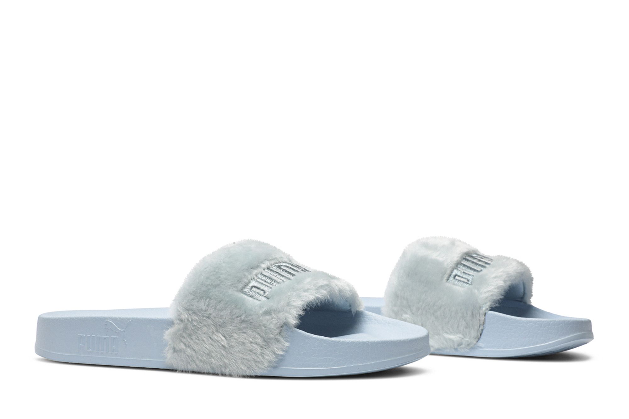 Fenty blue slides sales