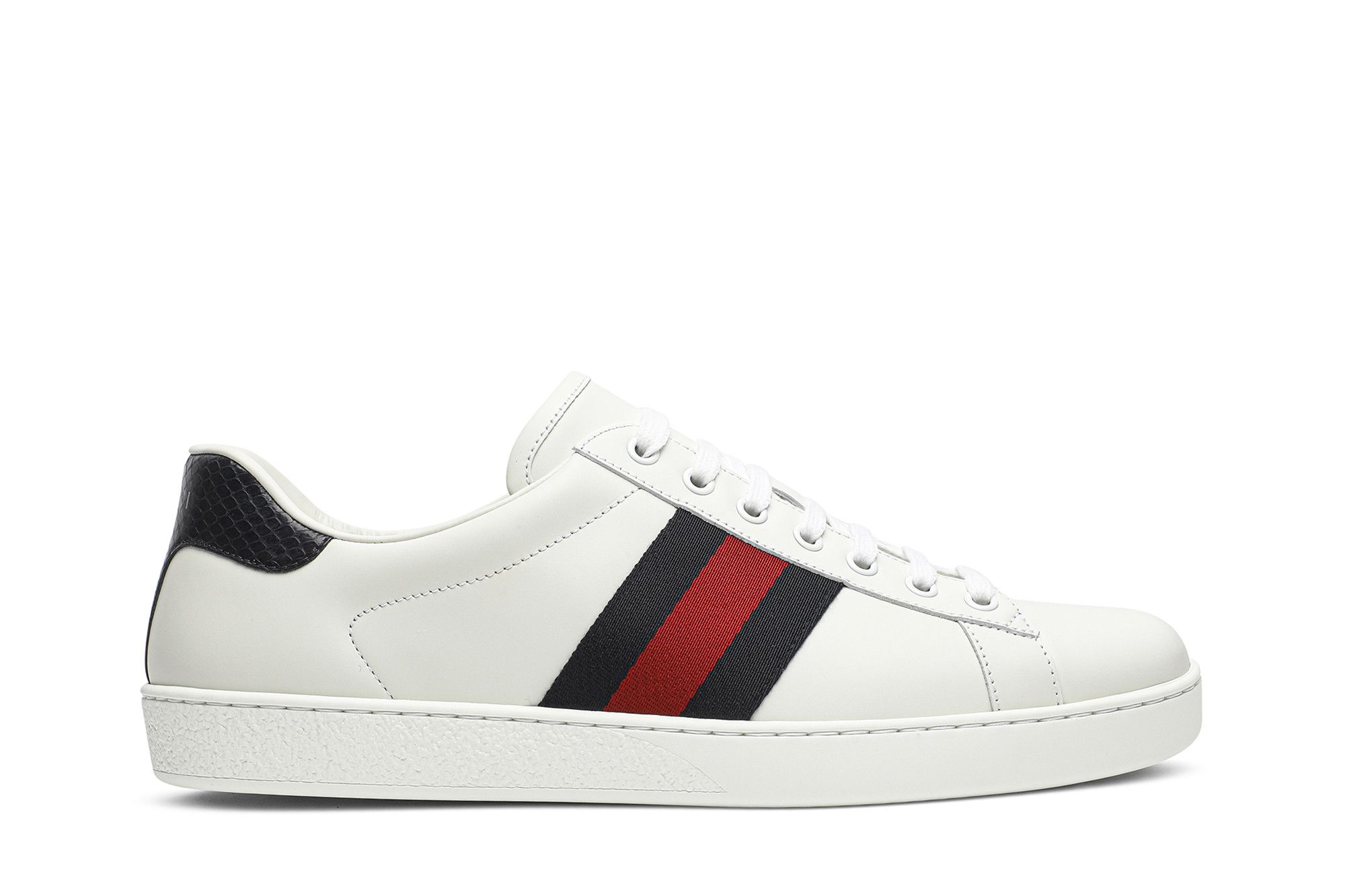 Gucci ace leather blue sales