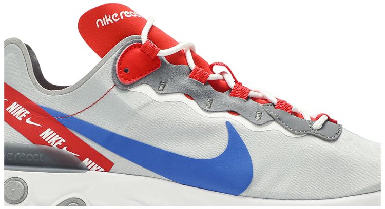 Nike React Element 55 Grey Royal Red
