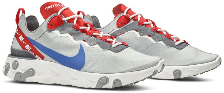 Nike React Element 55 Grey Royal Red