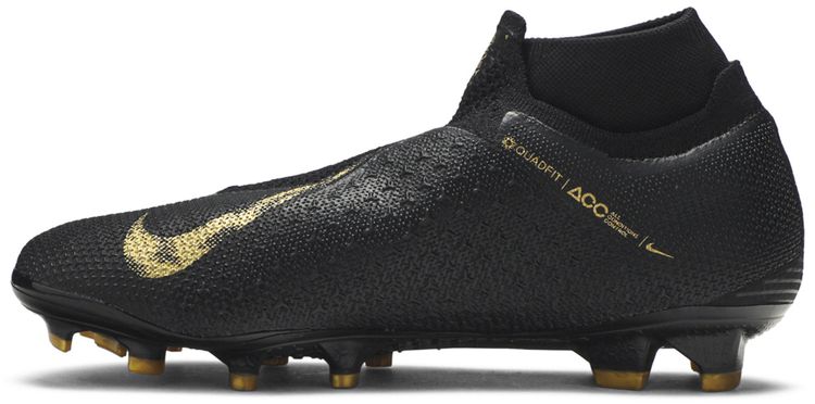 Nike Phantom Vision Elite DF FG Black Metallic Vivid Gold