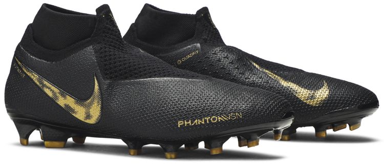 Nike Phantom Vision Elite DF FG Black Metallic Vivid Gold