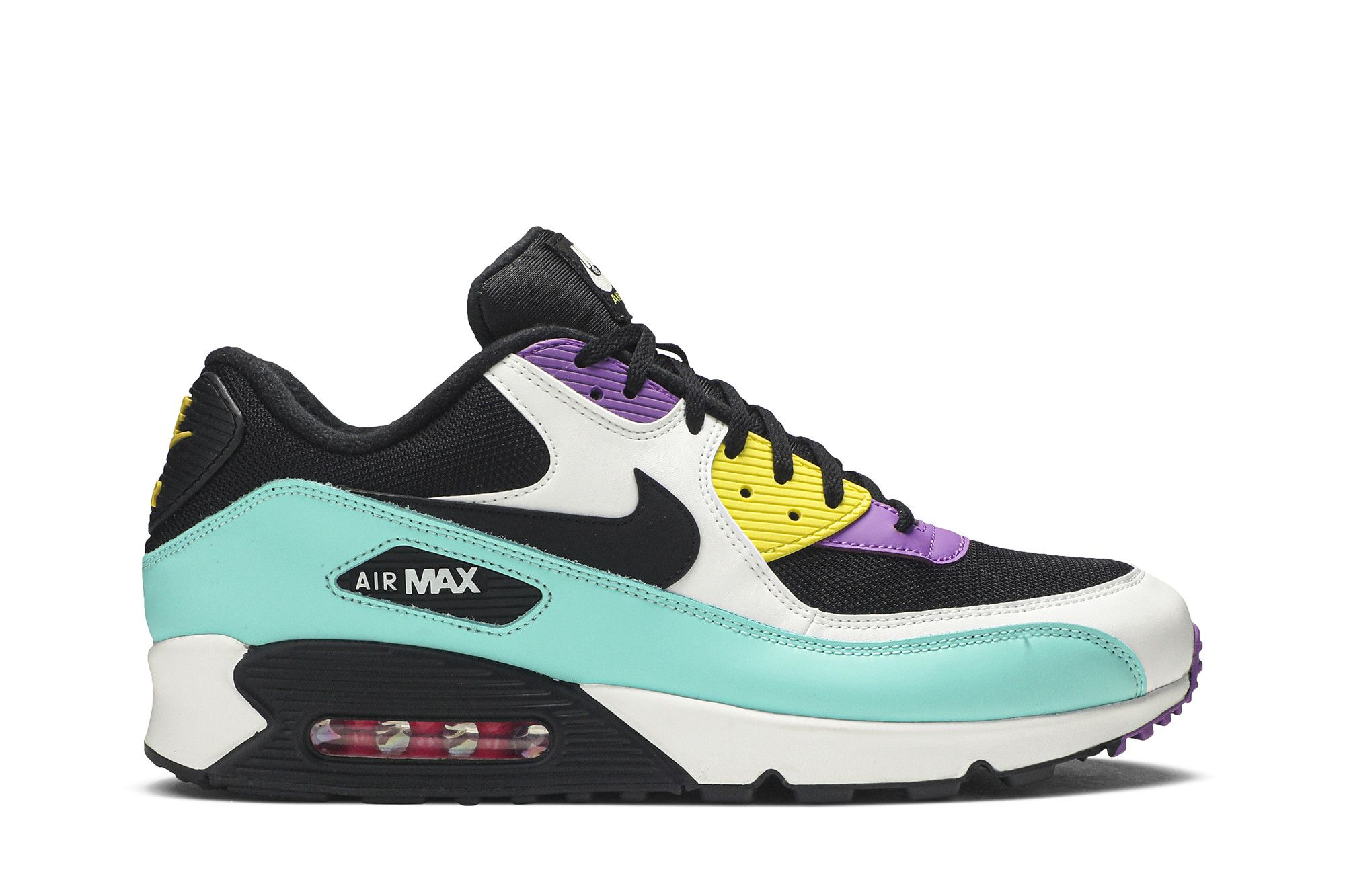 Air max 90 sales black fluorescent yellow