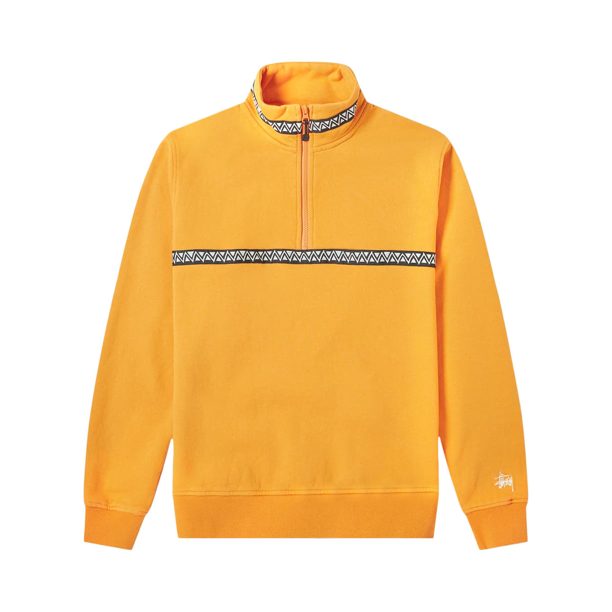 Stussy woven clearance tape mock neck