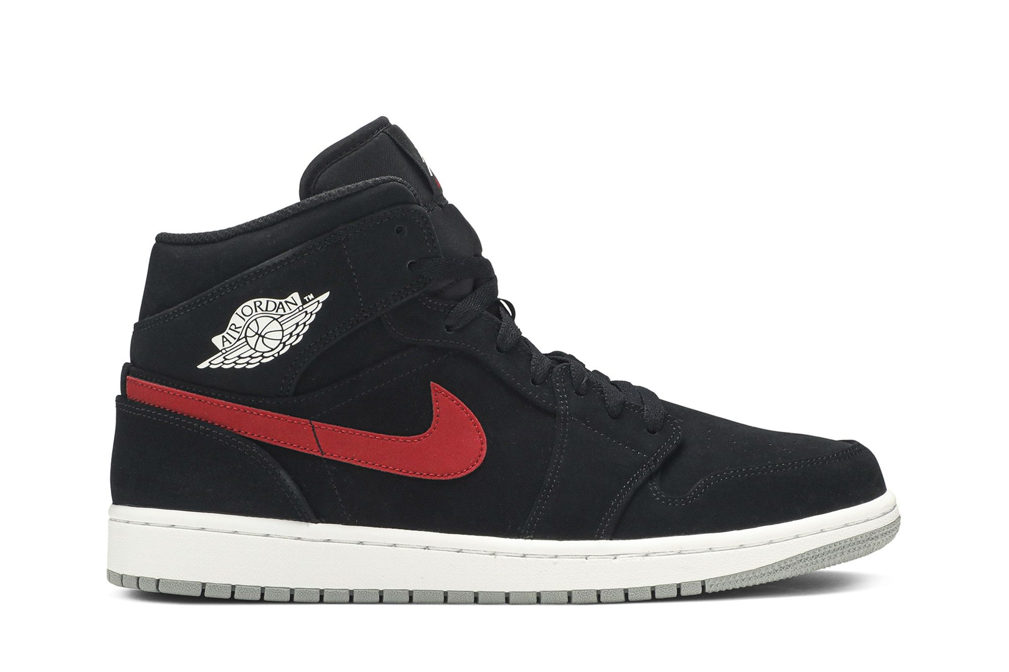 Air jordan 1 mid black red and blue 2025