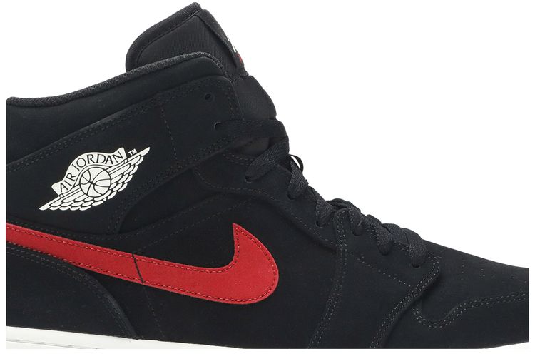 Air Jordan 1 Mid Multicolor Swoosh Black