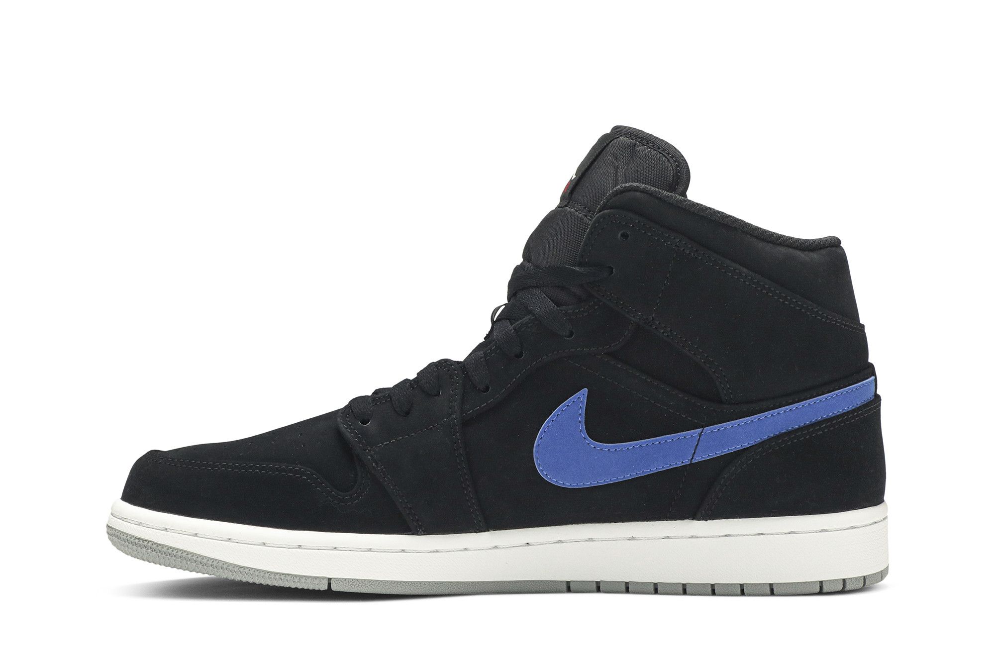 Buy Air Jordan 1 Mid Multicolor Swoosh Black 554724 065 GOAT