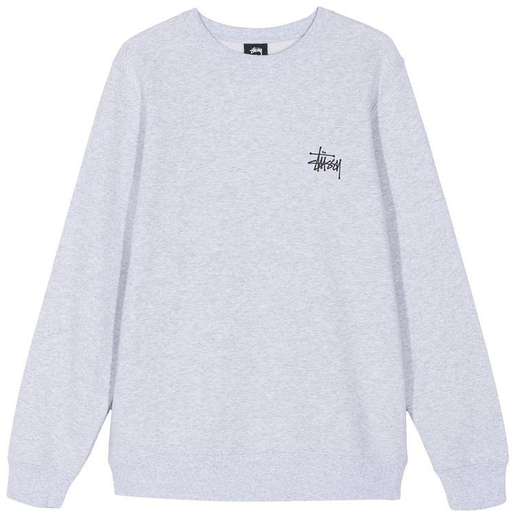 Stussy Basic Stussy Crew Ash Heather