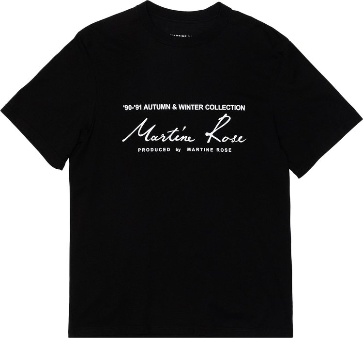 Buy Martine Rose Classic Logo T-Shirt 'Black' - 14928851 BLAC | GOAT