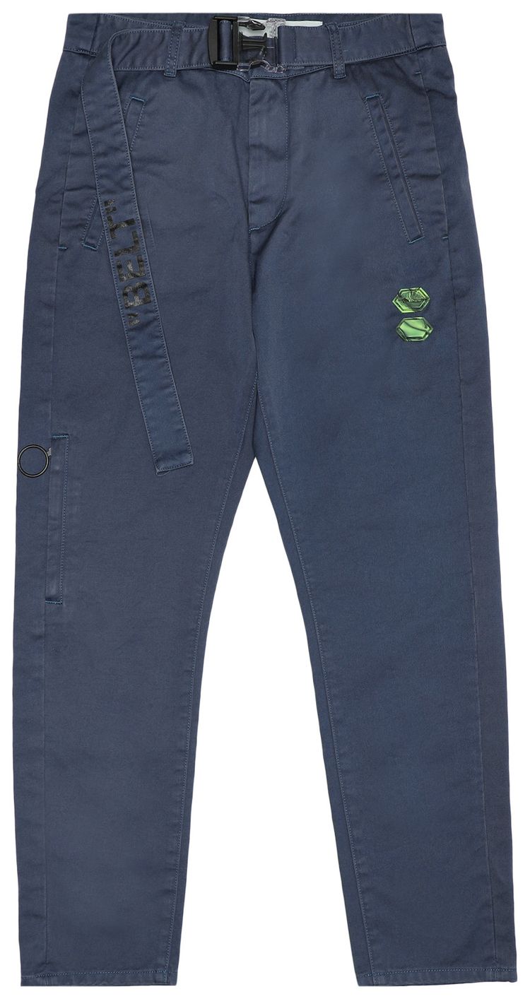 Off White Slim Low Crotch Chino Navy