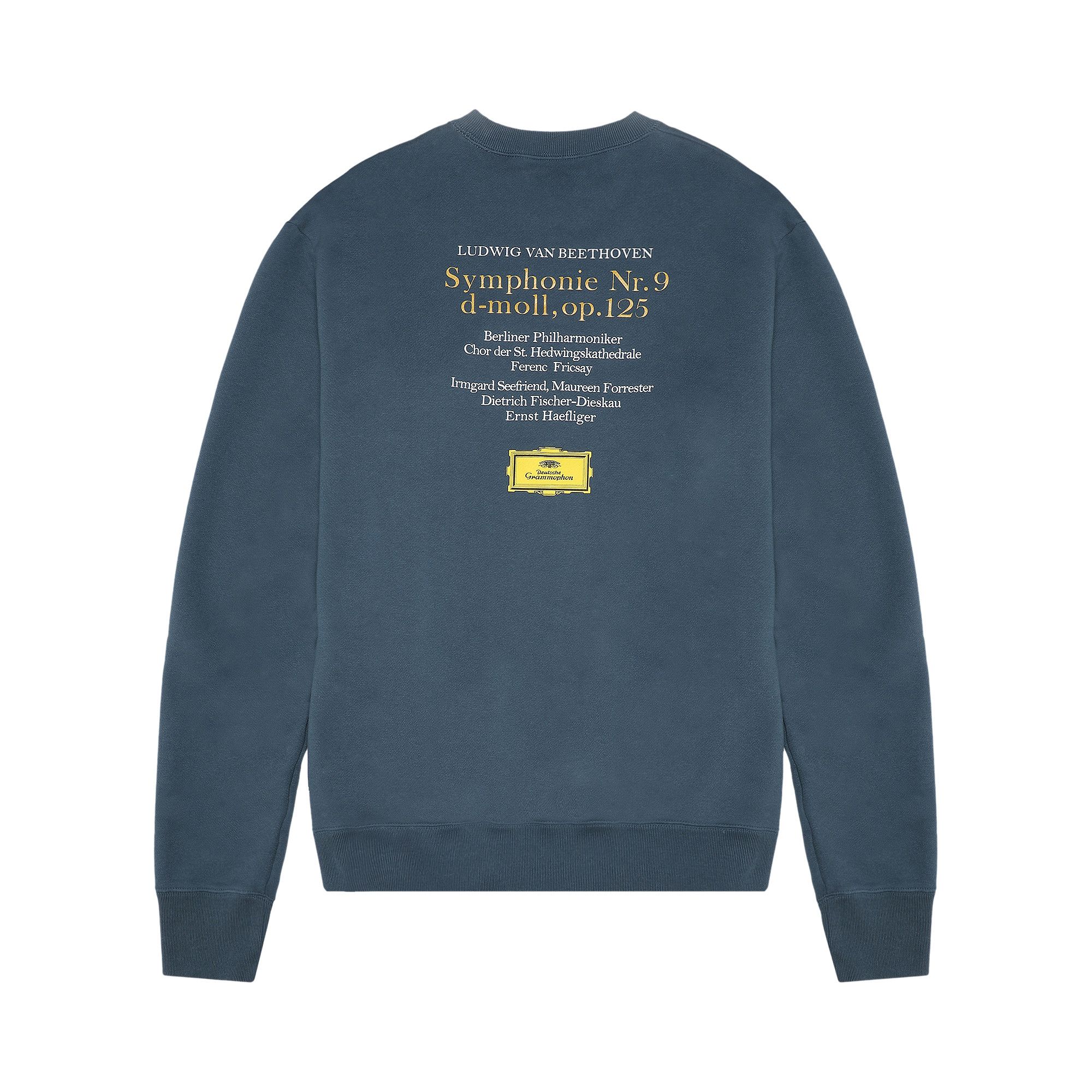 Altru Men's Beethoven Graphic Crewneck Sweatshirt Grey