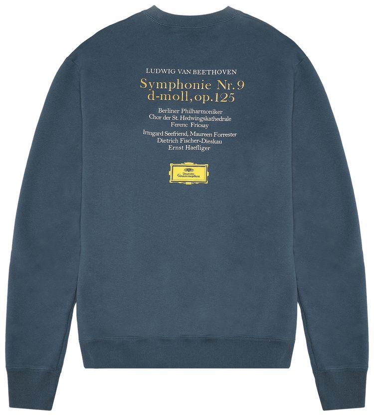 Undercover Men Beethoven Print Sweatshirt Blue