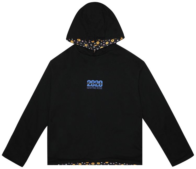 Martine Rose Hoodie With 2020 Artwork Black