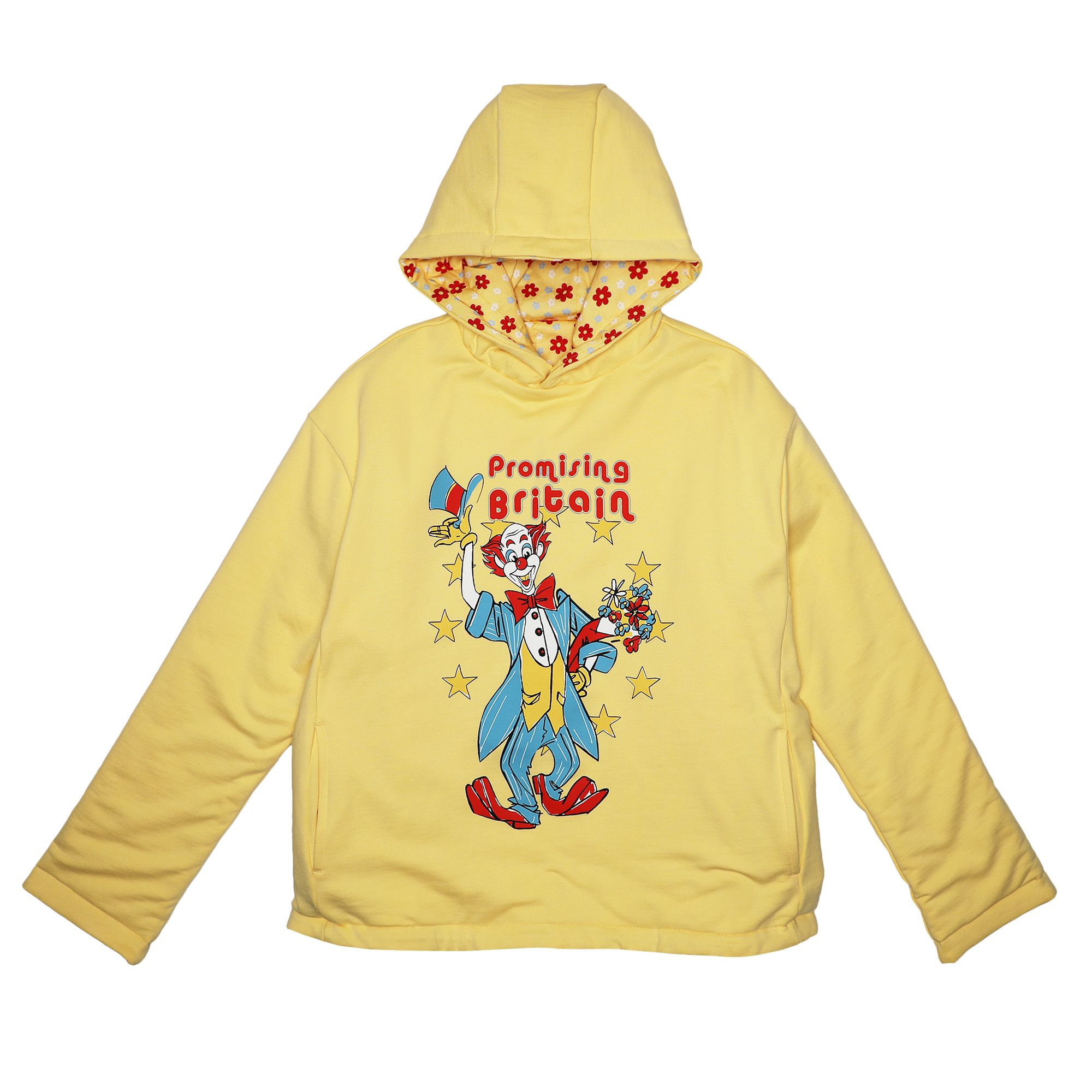 Yellow sweatshirt with rose on sale