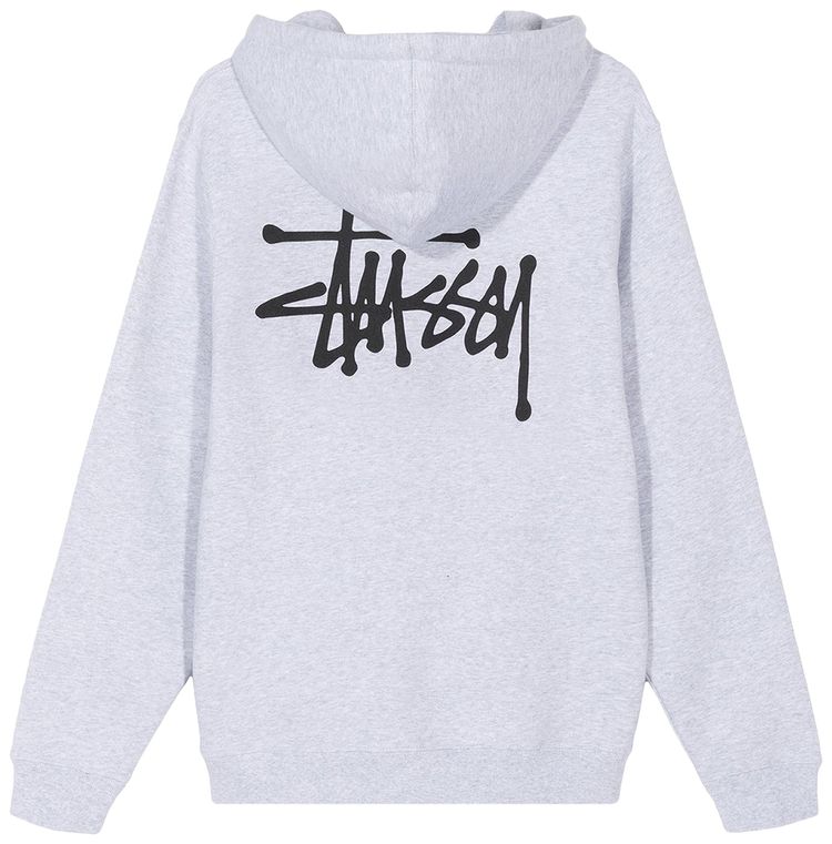 Stussy Basic Stussy Hoodie Ash Heather