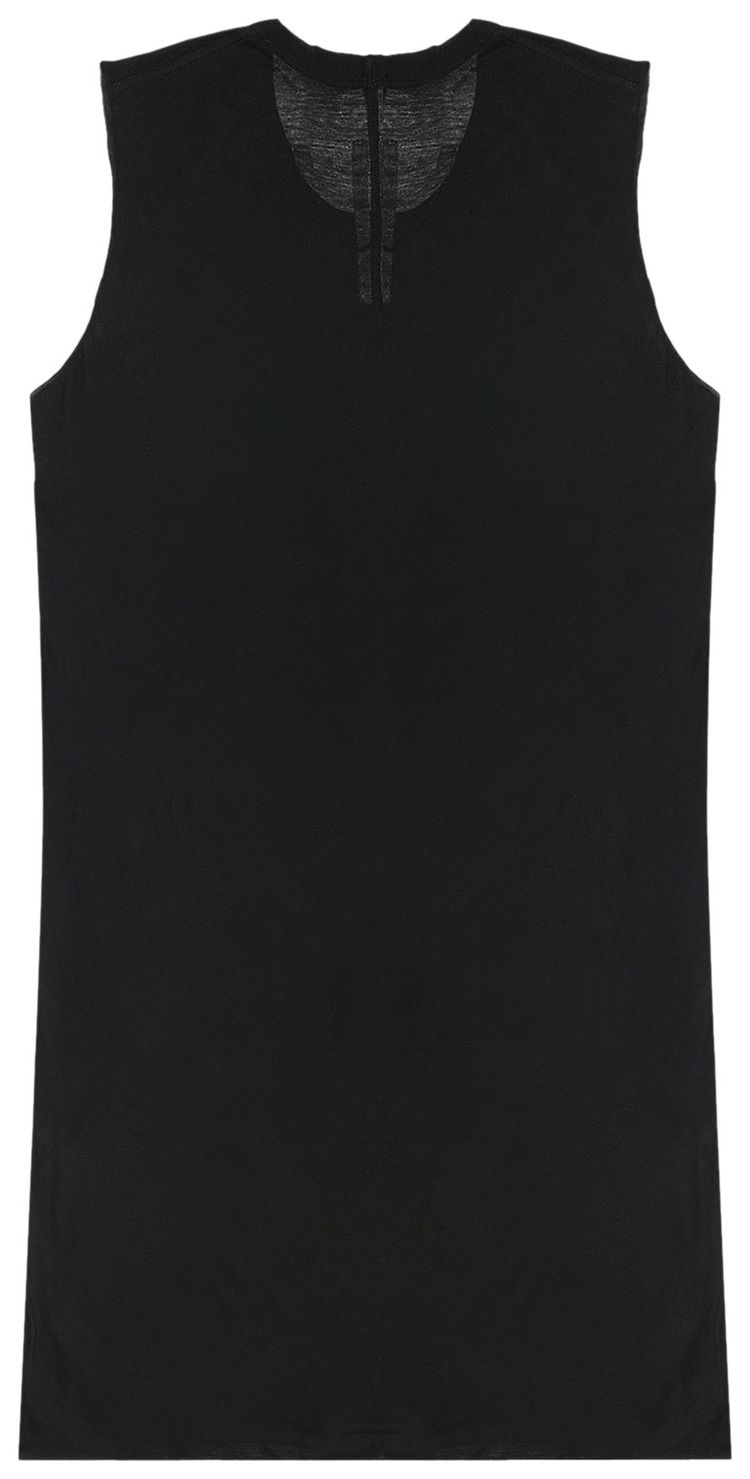 Rick Owens Sheer Fitted Tank Top Black