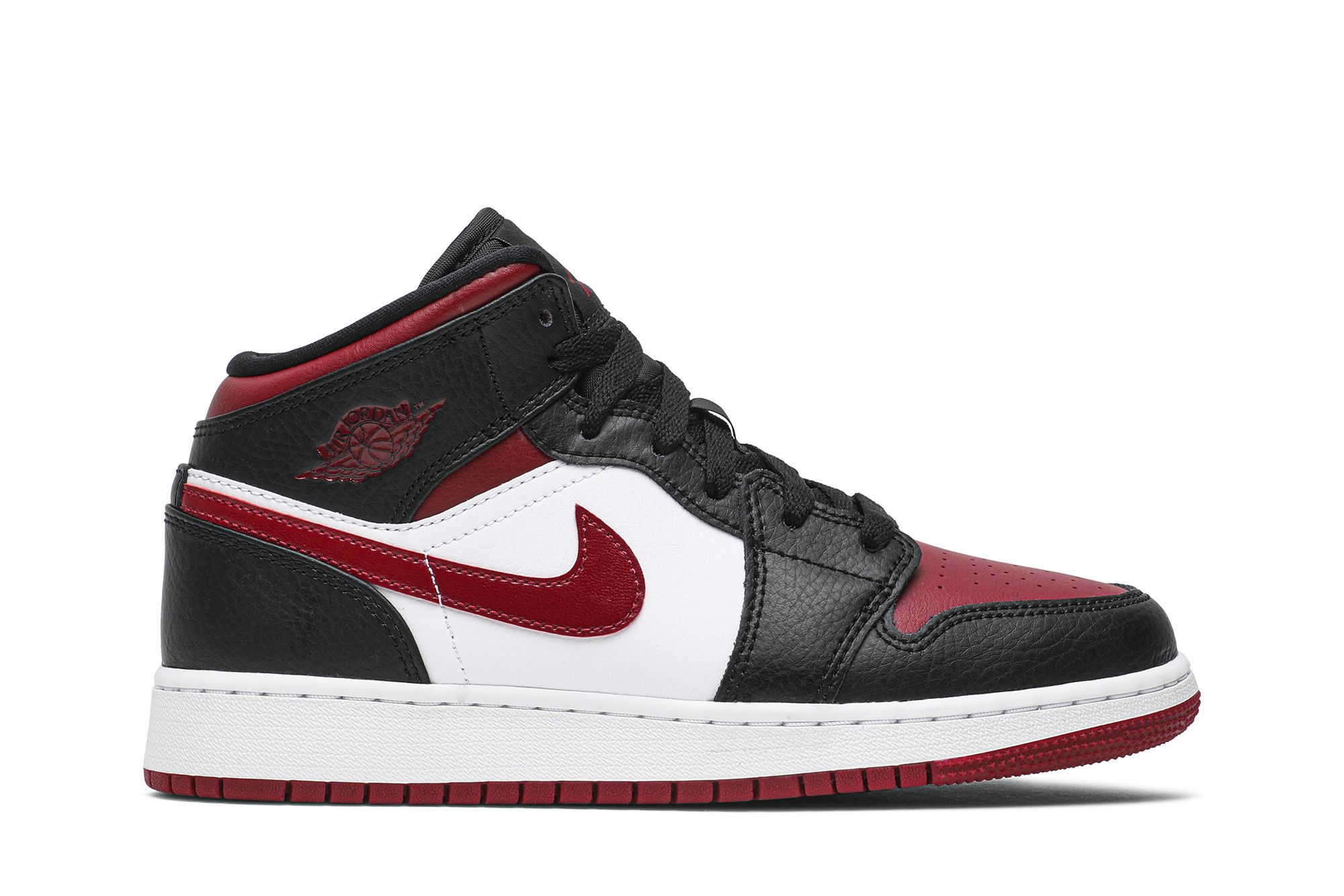 Buy Air Jordan 1 Mid GS Noble Red 554725 066 GOAT