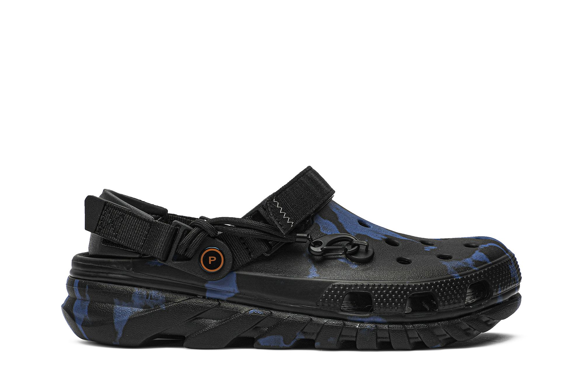 Post malone crocs store black and blue