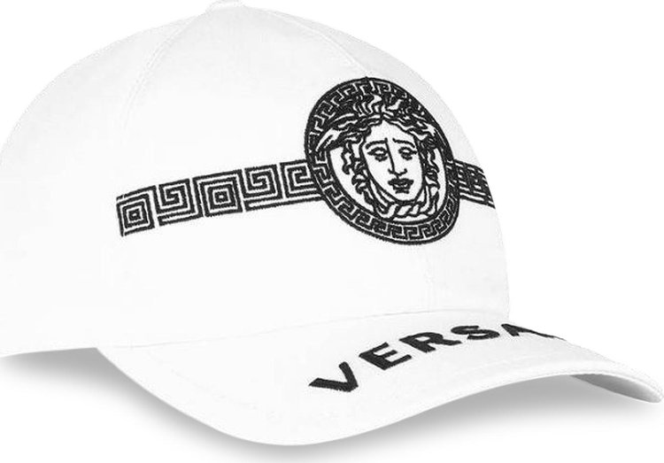 Versace Medusa Logo Cap
 'White'