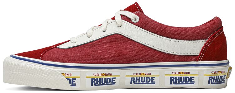 Rhude x Vans Bold Ni California Plate   Red