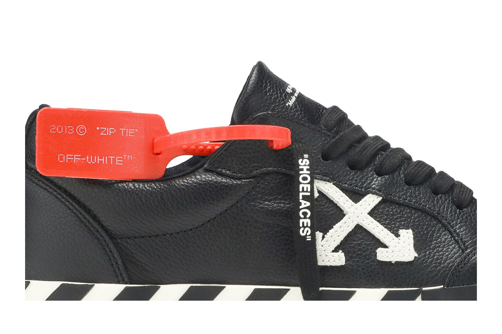 Off white vulcanized low top black deals