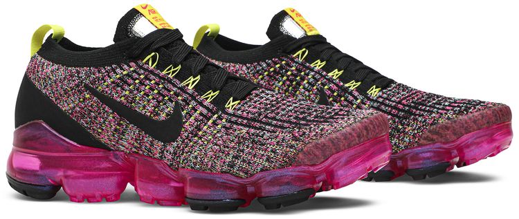 Nike Wmns Air VaporMax Flyknit 3 Black Pink Blast